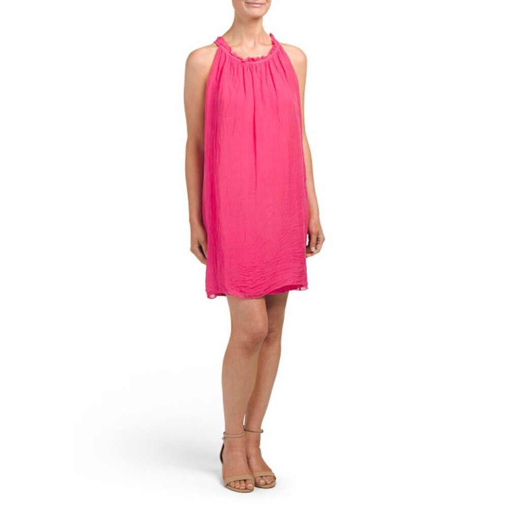 Luisa Ricci Silk Halter Dress